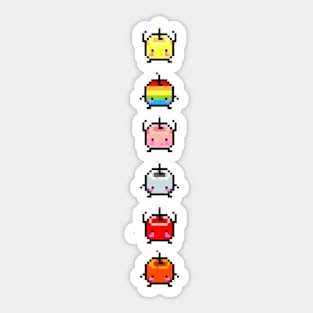 line Stardew Valley Pastel Junimos - Color Sticker